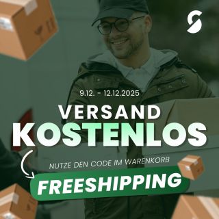 🔥 Kostenloser Versand auf alles! Vom 9. bis 12.12. bekommst du deine Bestellung ohne Versandkosten. Einfach im Warenkorb...