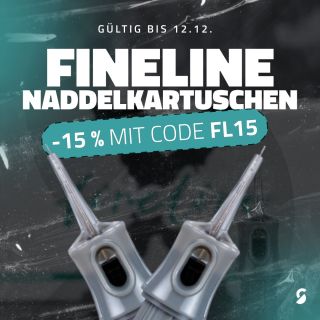 Präzision zahlt sich aus: FineLine -15 % 🎯 Die Aktion auf alle FineLine Nadelkartuschen läuft vom 2.12. bis 12.12. 👉...